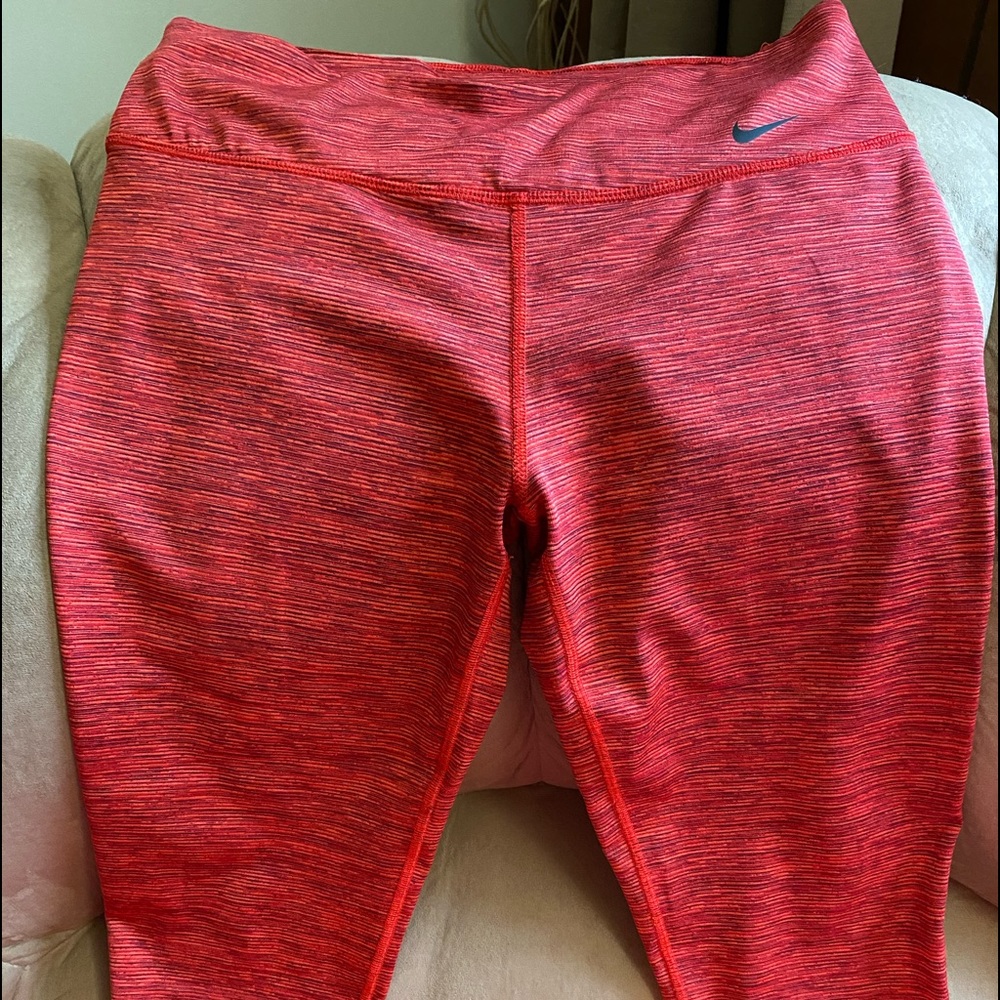 Nike dri fit red leggings
